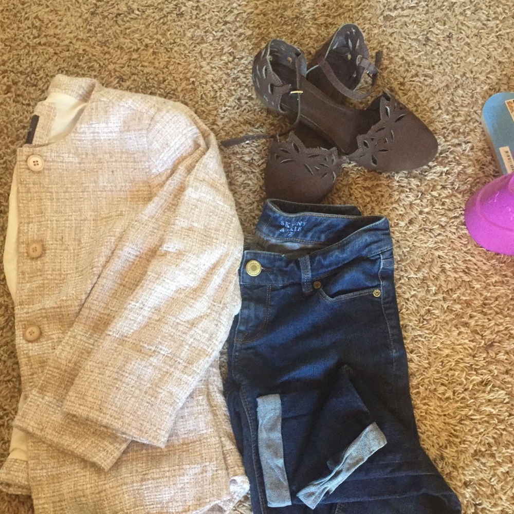 The Limited twill blazer